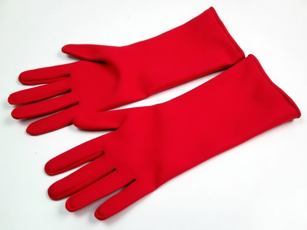B2B Red Fancy Dress Gloves
