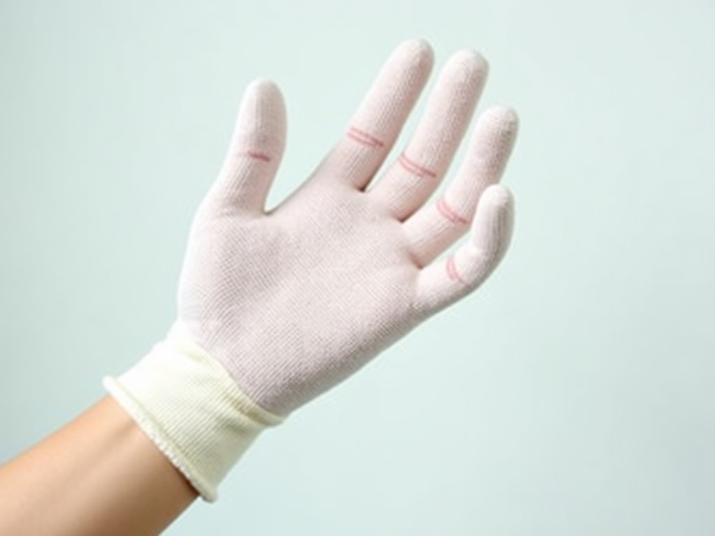 Best Price Cotton Knitted Dotted Hand Gloves