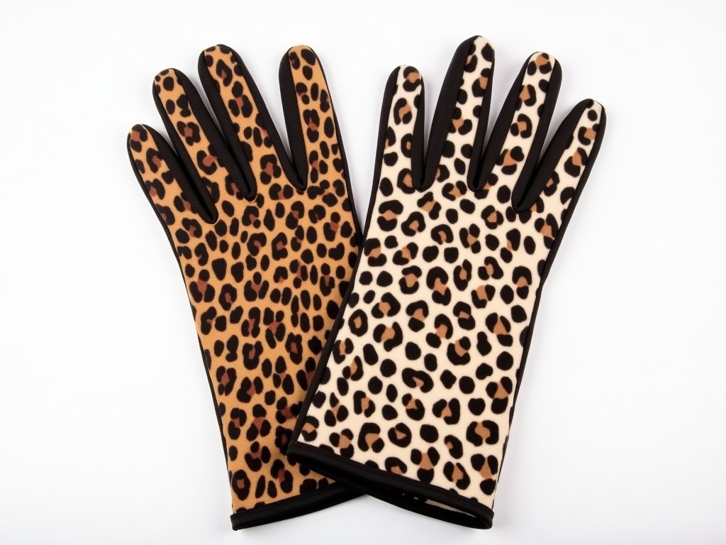 Bulk Leopard Print Dress With Gloves