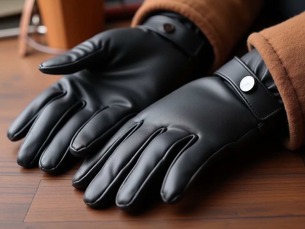 Cheap Mens Insulated Leather Dress Gloves