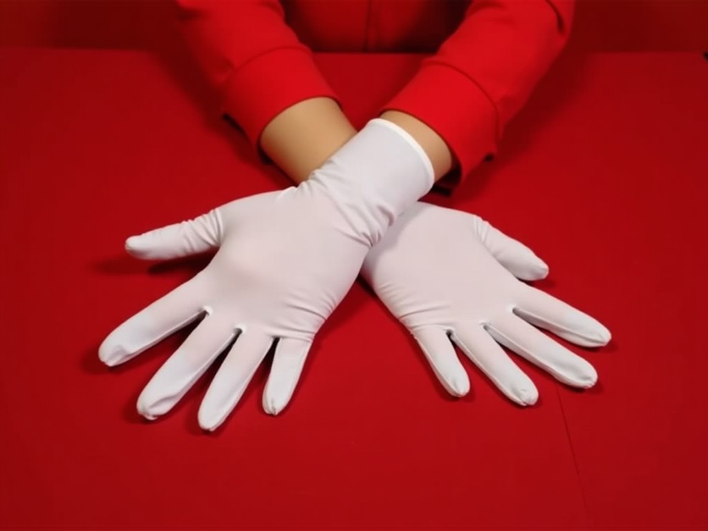 China Red Gown With Gloves