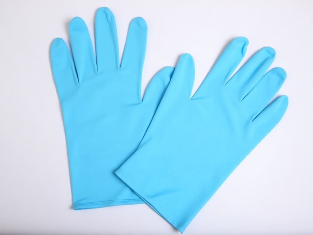 Factory Supply Light Blue Dress With Gloves