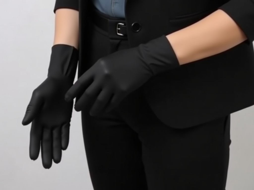 Long Black Evening Gloves Plus Size