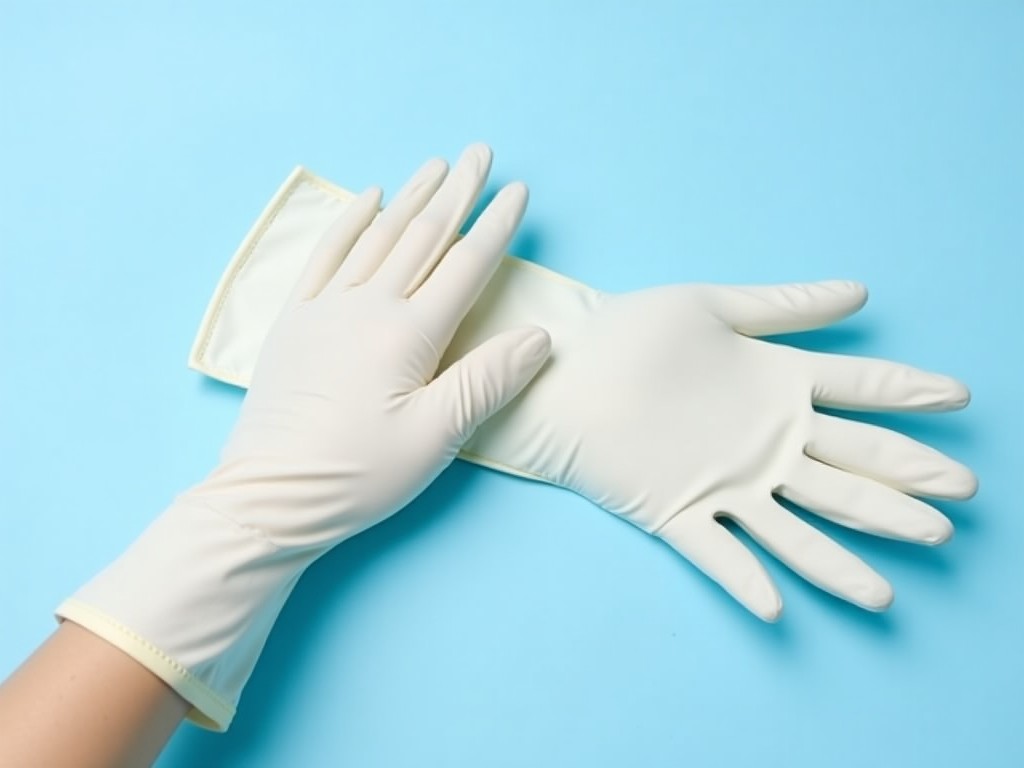 Odm Working Cotton Rubber Coated Palm Gloves