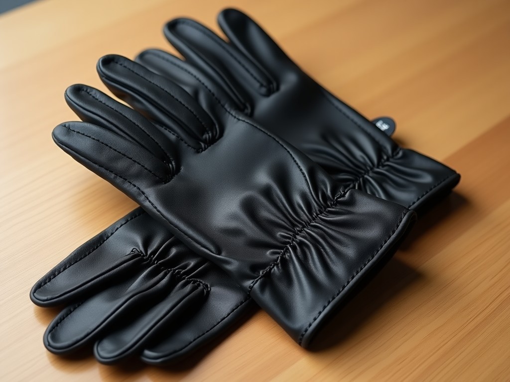 Oem Black Leather Horse Riding Gloves