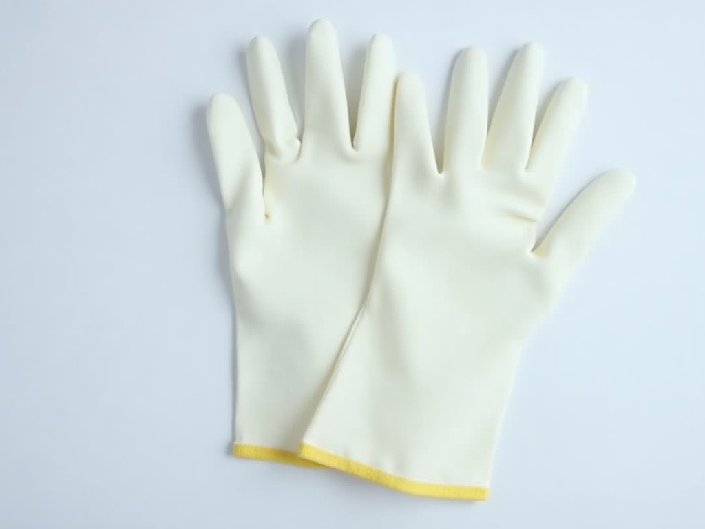 Oem Cotton Working Gloves Rubber Coated Palm