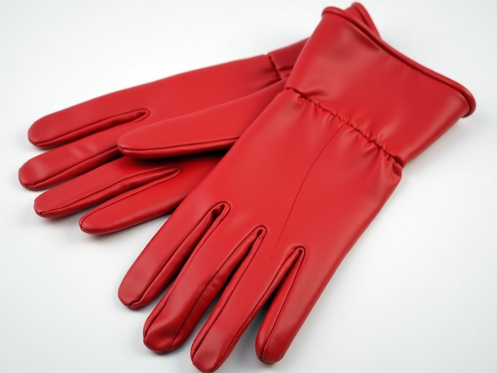 Red Leather Gloves Outfit Factory Price