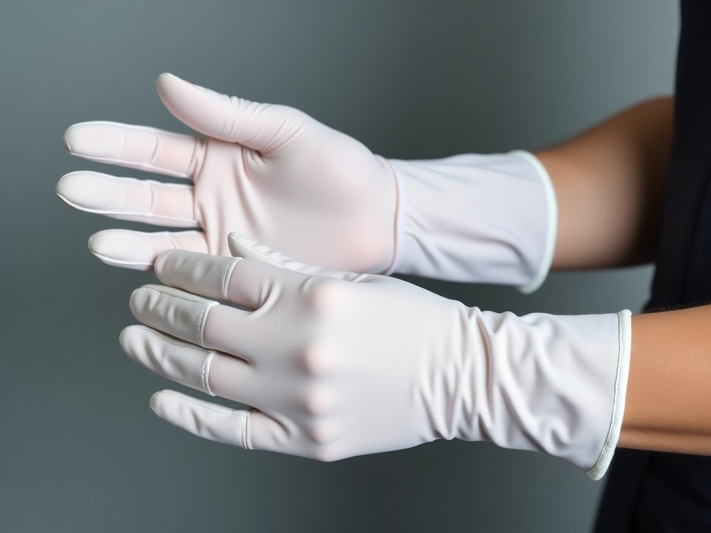 Riding Gloves With Left And Right On Them