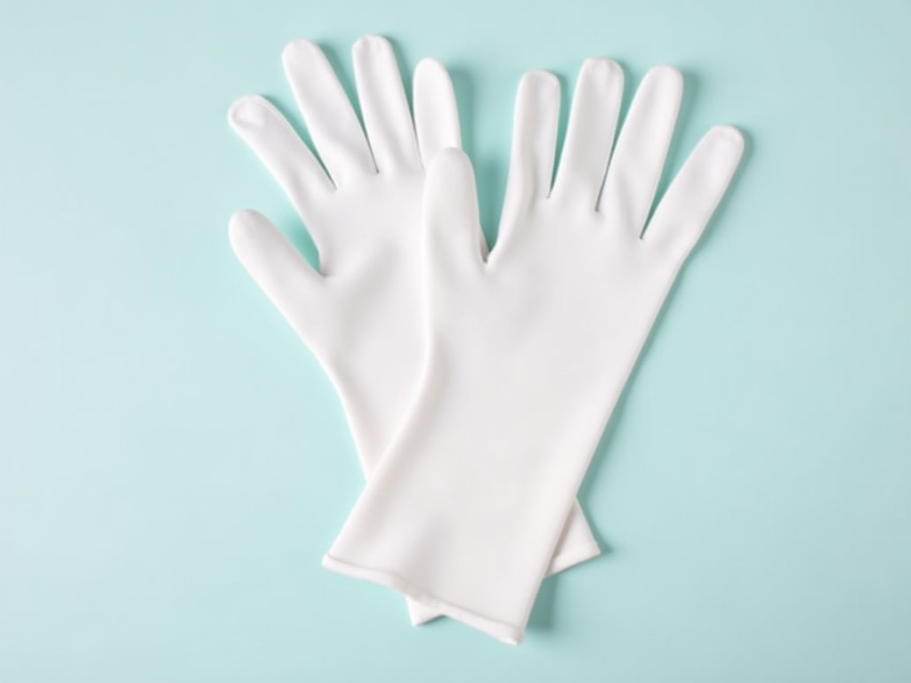Short White Cotton Gloves Factory Price
