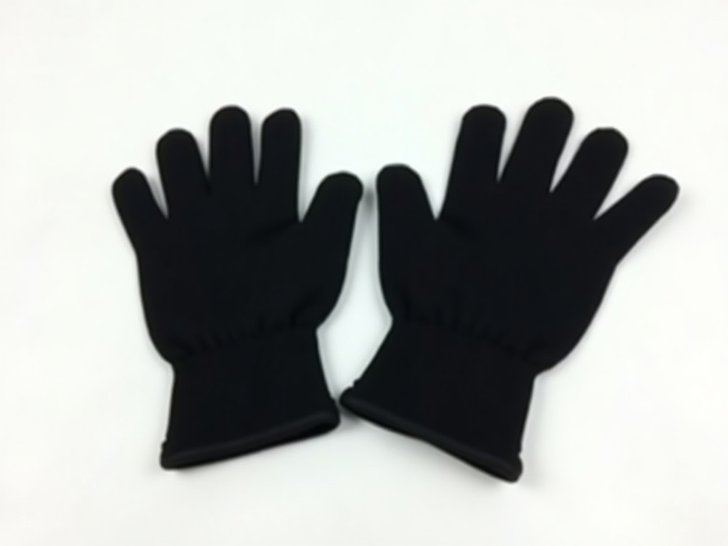Small Black Cotton Gloves Factory Price