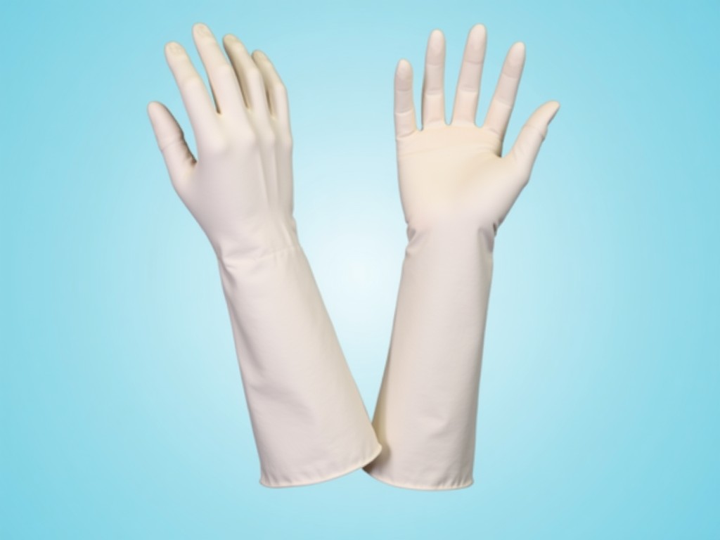 White Long Cotton Gloves Factory Price