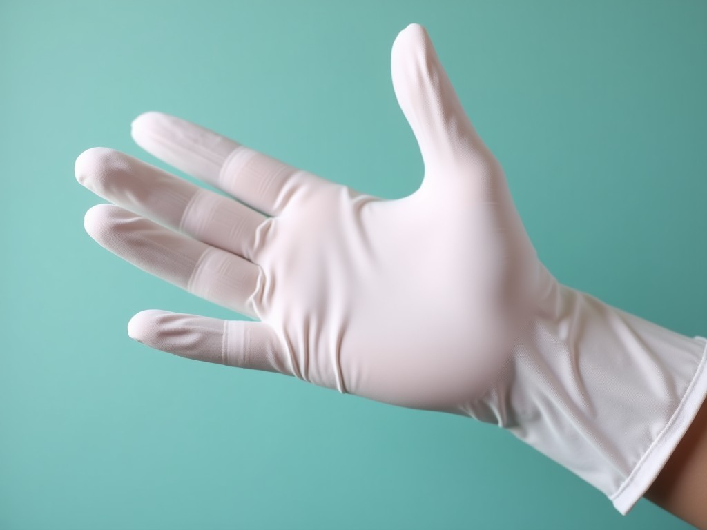 Working Cotton Gloves Rubber Coated Palm